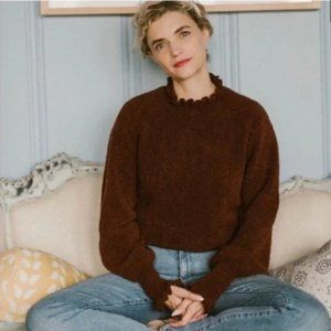 Rare Doen Assis Brown Sweater S